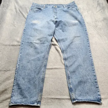 Wrangler Hero Jeans Men's 42x30 Light Blue Denim Relaxed Fit High Rise 97601SB - Front